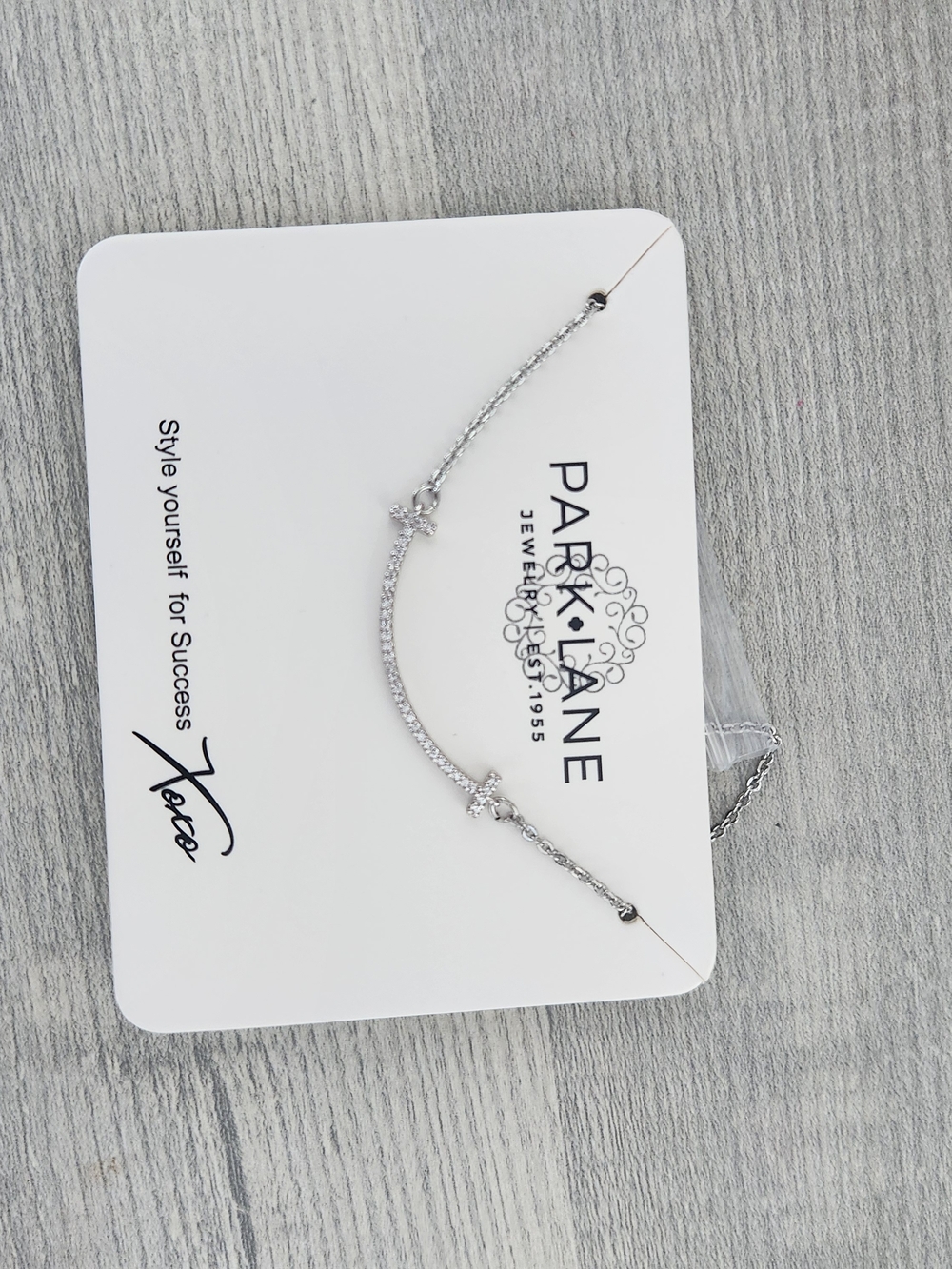 Park Lane Silver Sparkling Necklace - Silver